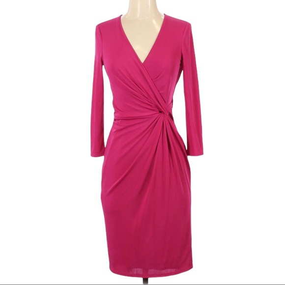 Anne Klein Dresses & Skirts - 5/$25 | Anne Klein V Neck Long Sleeve Midi Dress